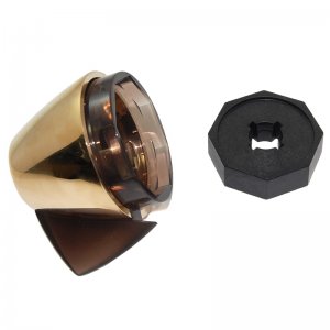 Aqualisa On/off control knob - Gold (214014) - main image 2