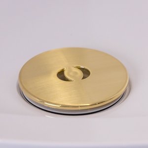 Top-Fix 1/2" (90mm) Shower Tray Waste with Elbow SHW-TOP-01-BB - Brushed Brass (TFIXSW6) - main image 2