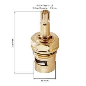 Trevi 1/2" ceramic disc cartridge - anti clockwise close (A963004NU) - main image 2