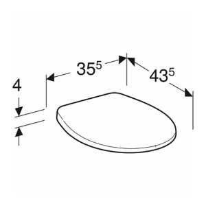 Twyford Alcona Toilet Seat - White (AR7915WH) - main image 2