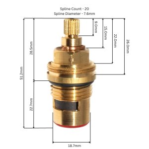 Crosswater on-off cartridge (R1524) - main image 3