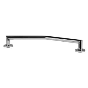 Croydex 600mm Modern Stainless Steel Angled Grab Bar - Chrome (AP506405) - main image 3