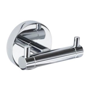 Croydex Flexi-Fix Britannia Double Robe Hook - Chrome (QM589141) - main image 3