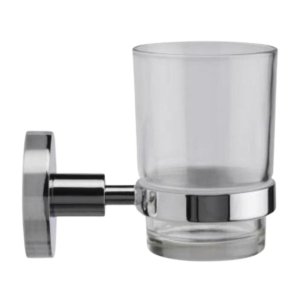 Croydex Flexi-Fix Britannia Tumbler and Holder - Chrome (QM581841) - main image 3