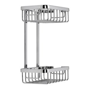 Croydex Slimline Aluminium Two Tier Basket - Chrome (QM786041) - main image 3