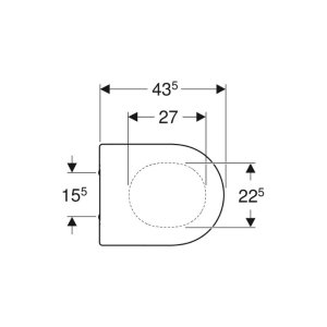 Geberit Acanto Toilet Seat - White (500.604.01.2) - main image 3