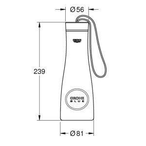 Grohe Blue Thermo Drinking Bottle - Brushed Warm Sunset (40848DL0) - main image 3