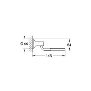 Grohe Essentials Authentic Glass/Soap Dish Holder - Chrome (40652001) - main image 3