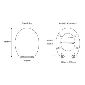 Croydex Dorney Flexi-Fix Toilet Seat - Sandstone Effect (WL601915H) - main image 4