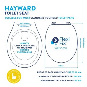 Croydex Hayward Flexi-Fix Toilet Seat (WL602422H) - main image 4