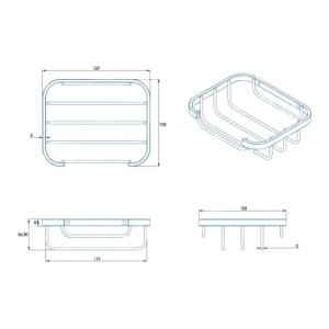 Croydex Soap Dish - Mild Steel (QM261941) - main image 4