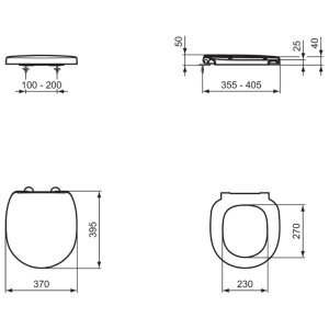 Ideal Standard Concept Space seat and cover - slow close (E129301) - main image 4