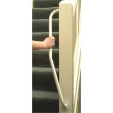 AKW White Powder Coated Steel Grab Rail - Right Handed (01745R)