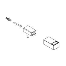 Bristan Wall Bracket Assembly - Chrome (B38020-025-C)