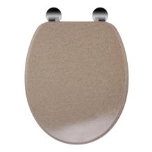 Croydex Dorney Flexi-Fix Toilet Seat - Sandstone Effect (WL601915H)