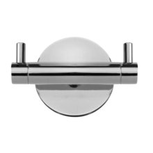 Croydex Flexi-Fix Britannia Double Robe Hook - Chrome (QM589141)