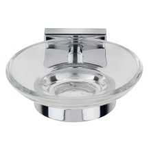 Croydex Flexi-Fix Chester Soap Dish and Holder - Chrome (QM441941)