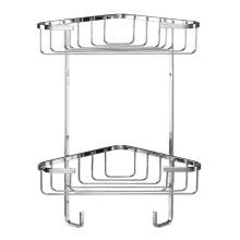 Croydex rust free two tier medium corner basket - mild steel (QM260241)