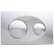 Fluidmaster T-Series Orbi Dual Flush ABS Plate - Gloss Chrome (P40-0120-0240)