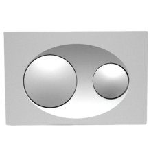 Fluidmaster T-Series Orbi Dual Flush ABS Plate - Matt Chrome (P40-0110-0240)