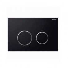 Geberit Kappa21 dual flush plate - black/chrome (115.240.KM.1)