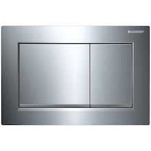 Geberit Omega30 dual flush plate - polished chrome/matt trim (115.080.KH.1)