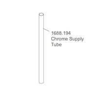 Mira falling supply tube - chrome (1688.194)