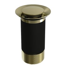 Top-Fix Basin Click Clack Waste - Unslotted - Brushed Brass (TFIXBU6)