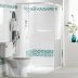 AKW Heavy Duty Shower Curtain - 2400 x 2000mm (24083) - thumbnail image 1