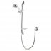 Aqualisa Varispray shower rail kit - white/chrome (99.40.21) - thumbnail image 1