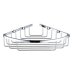 Bristan Closed Front Corner Fixed Wire Basket - Chrome (COMP BASK04 C) - thumbnail image 1