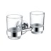 Bristan Solo Double Tumbler & Holder - Chrome (SO DHOLD C) - thumbnail image 1