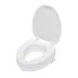 Croydex Carragh Raised Toilet Seat With Lid - White (WL411022H) - thumbnail image 1