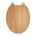 Croydex Tramonti Flexi-Fix Wood Toilet Seat - Oak Effect (WL610576H) - thumbnail image 1