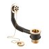 Deva 1.5" Brass Bath Waste With Brass Plug - Gold (DW404/501) - thumbnail image 1