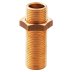 Deva Brass Straight Nipple & 1/2" Back Nut (SPE13) - thumbnail image 1