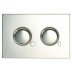 Twyford Dual Flush Mini Plate - Chrome Plated (CF9032CP) - thumbnail image 1