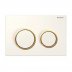 Geberit Kappa21 dual flush plate - white/gold (115.240.KK.1) - thumbnail image 1