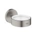 Grohe Essentials Glass/Soap Dish Holder - Supersteel (40369DC1) - thumbnail image 1