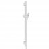 hansgrohe Unica Shower Rail S Puro - 65cm with Shower Hose - Matt White (28632700) - thumbnail image 1