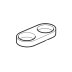 Mira L16C hose retaining ring - white (1703.449) - thumbnail image 1