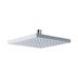 MX Square single spray swivel overhead shower head - chrome (HEU) - thumbnail image 1