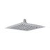 MX Square Slimline single spray swivel overhead shower head - chrome (RPR) - thumbnail image 1