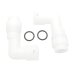 Aqualisa Offset elbow assembly (Pair) (127311) - thumbnail image 1