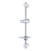 Triton Lewis Riser Rail Kit/Shower Rail Set - White/Chrome (TSKLEWWC) - thumbnail image 1