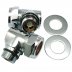 Ultra inlet elbow & non return valve chrome (SA30918S) - thumbnail image 1