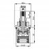 1/2" tap mechanism ceramic disc hot/cold - pair (CC12) - thumbnail image 2