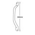 AKW Plastic Dipped Steel Cranked Grab Rail - 630mm (01750/1) - thumbnail image 2