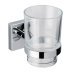 Croydex Flexi-Fix Chester Tumbler and Holder - Chrome (QM441841) - thumbnail image 2