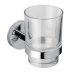 Croydex Flexi-Fix Epsom Tumbler and Holder - Chrome (QM481841) - thumbnail image 2